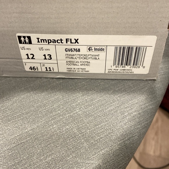 adidas Red and White Athletic Shoes - Picture 7 of 7